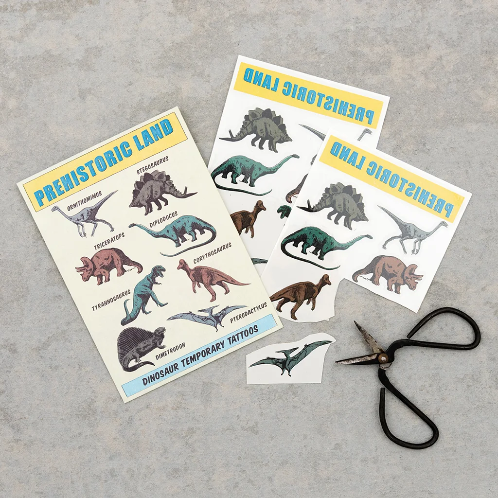 Temporary tattoos - Prehistoric Land