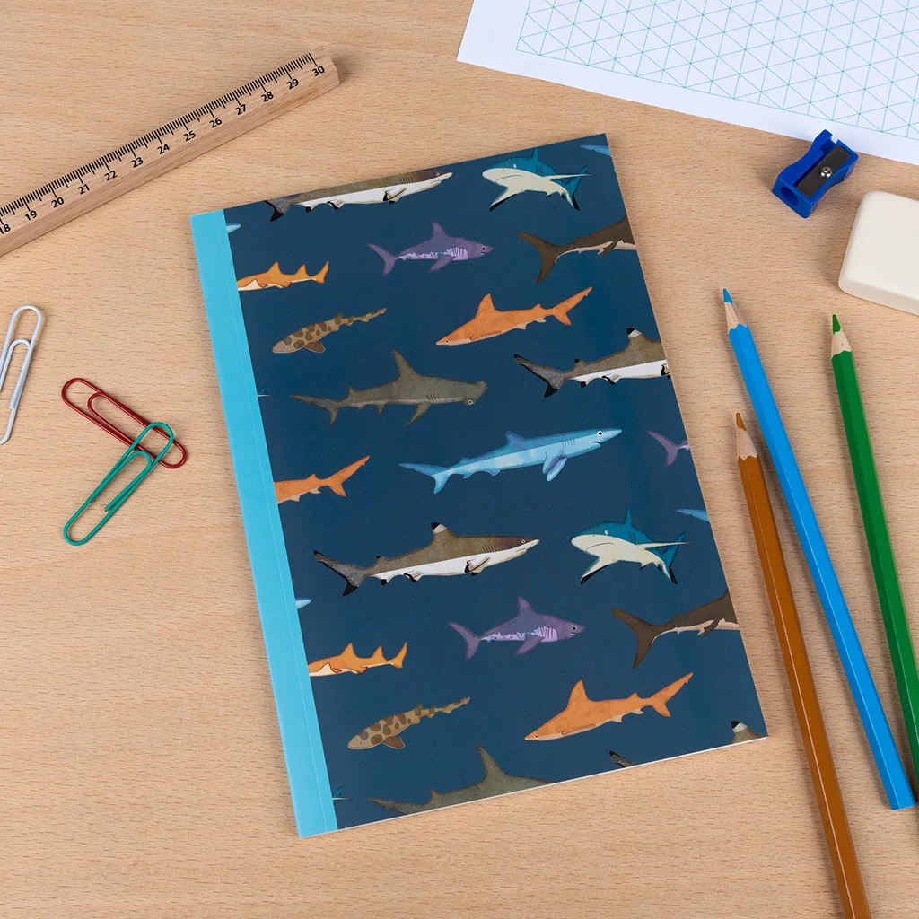 A5 notebook - Sharks
