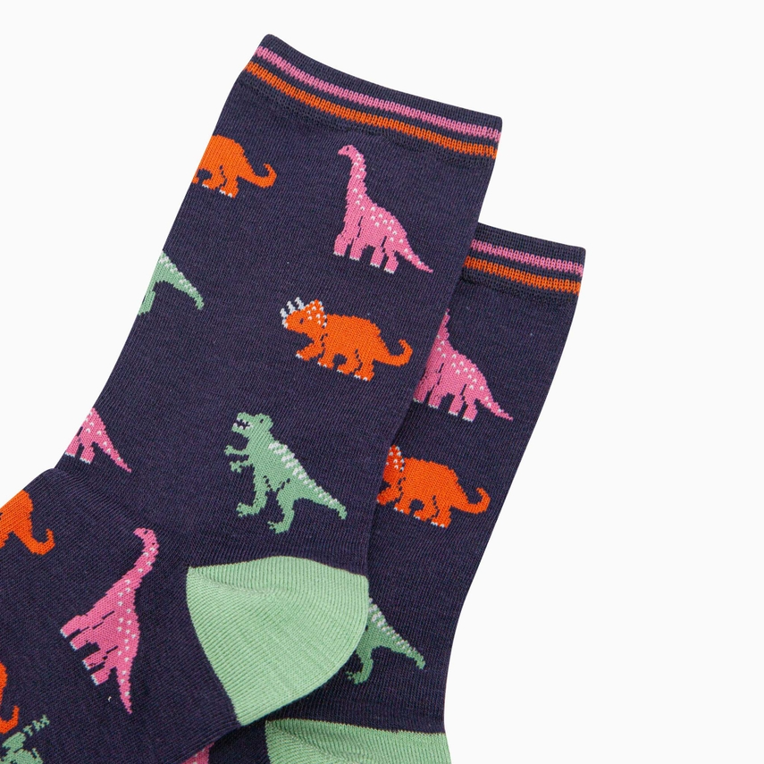 Women's Bamboo Socks - Dinosaurs | Size UK 3-7