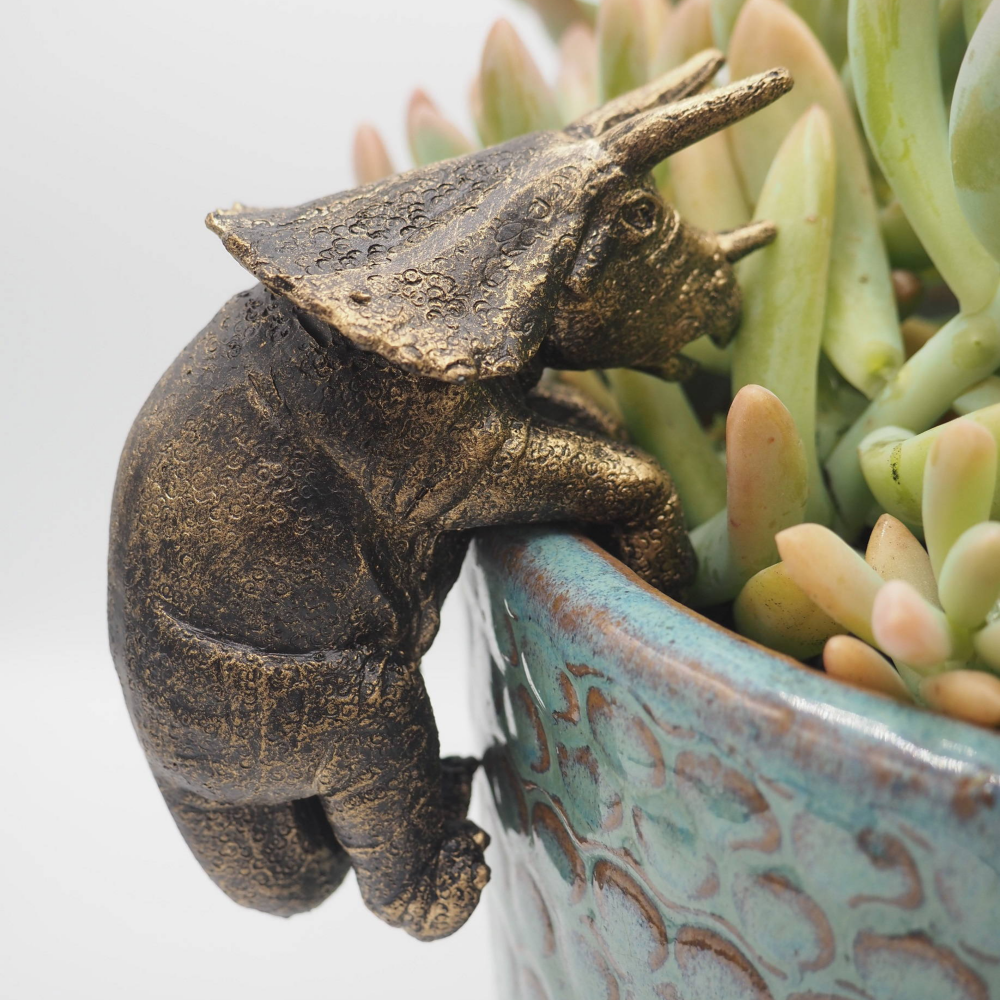 Triceratops Pot Buddies Plant Pot Hanger