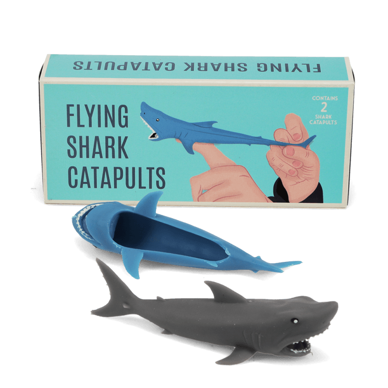 Flying shark finger catapults (box of 2)
