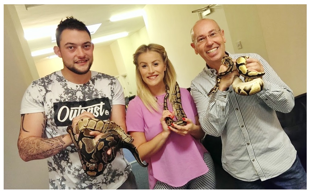 redditch standard snake phobia hypnosis snakes with beth and elliot