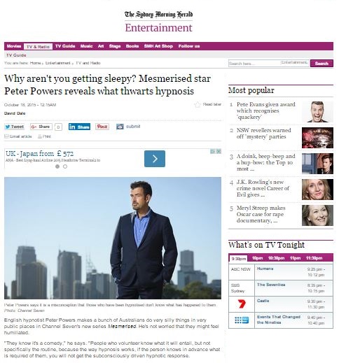 peter powers mesmerised sydney morning herald