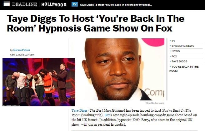 taye diggs back in the room real or fake