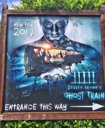 Derren Brown Ghost Train poster