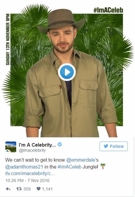 Adam Thomas Im a Celebrity Hypnosis for fear of spiders
