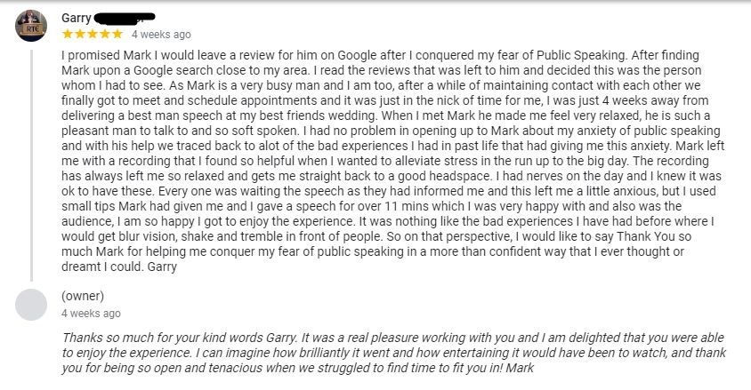 google review hypnosis smoker