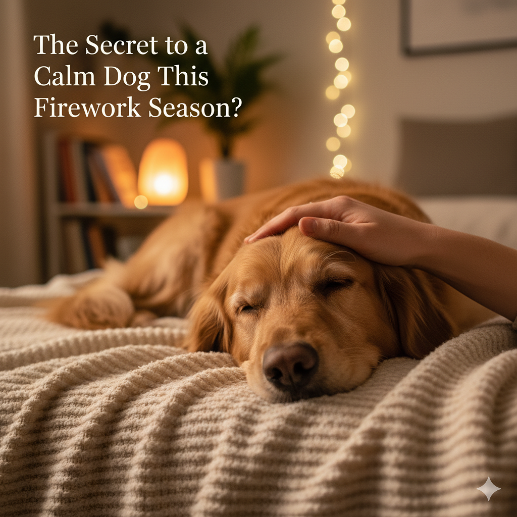 dog calming with meditation