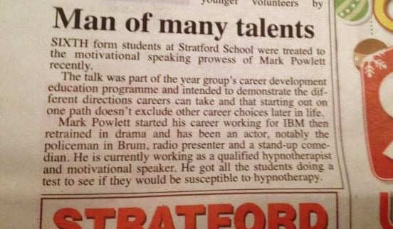 herald press cutting stratford school