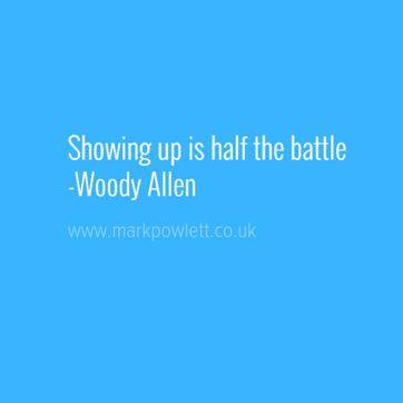 showing up is half the battle woody allen