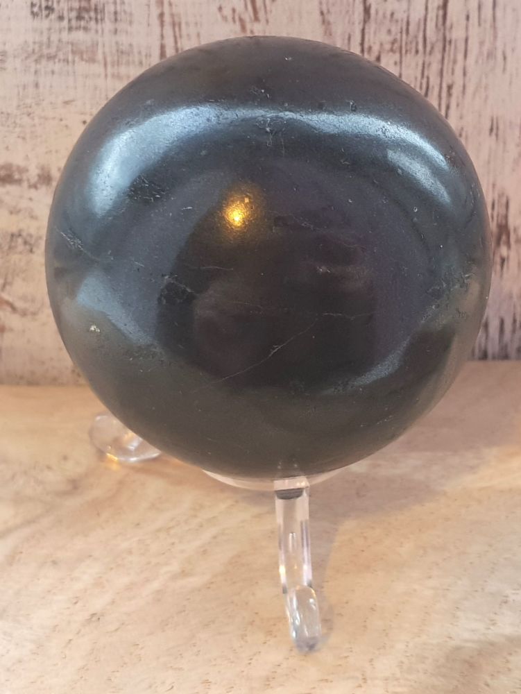 Large Black Tourmaline Sphere
