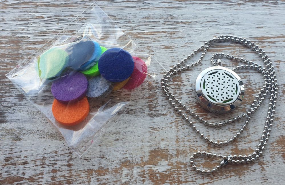 Flower Of Life Aromatherapy Diffuser Necklace