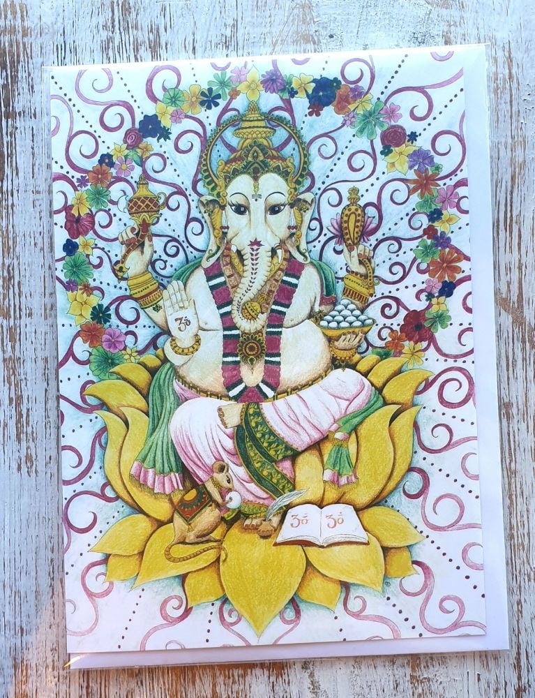Ganesha Greeting Card - Art Card