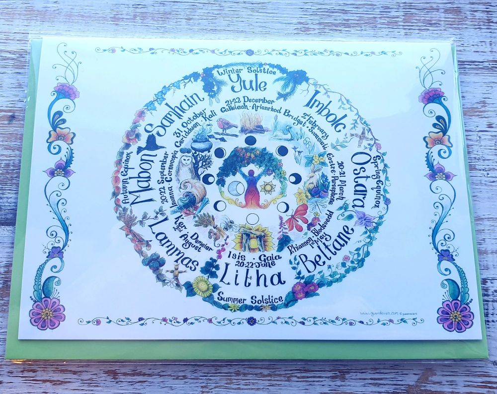 The Wheel Greeting Card - Art Card
