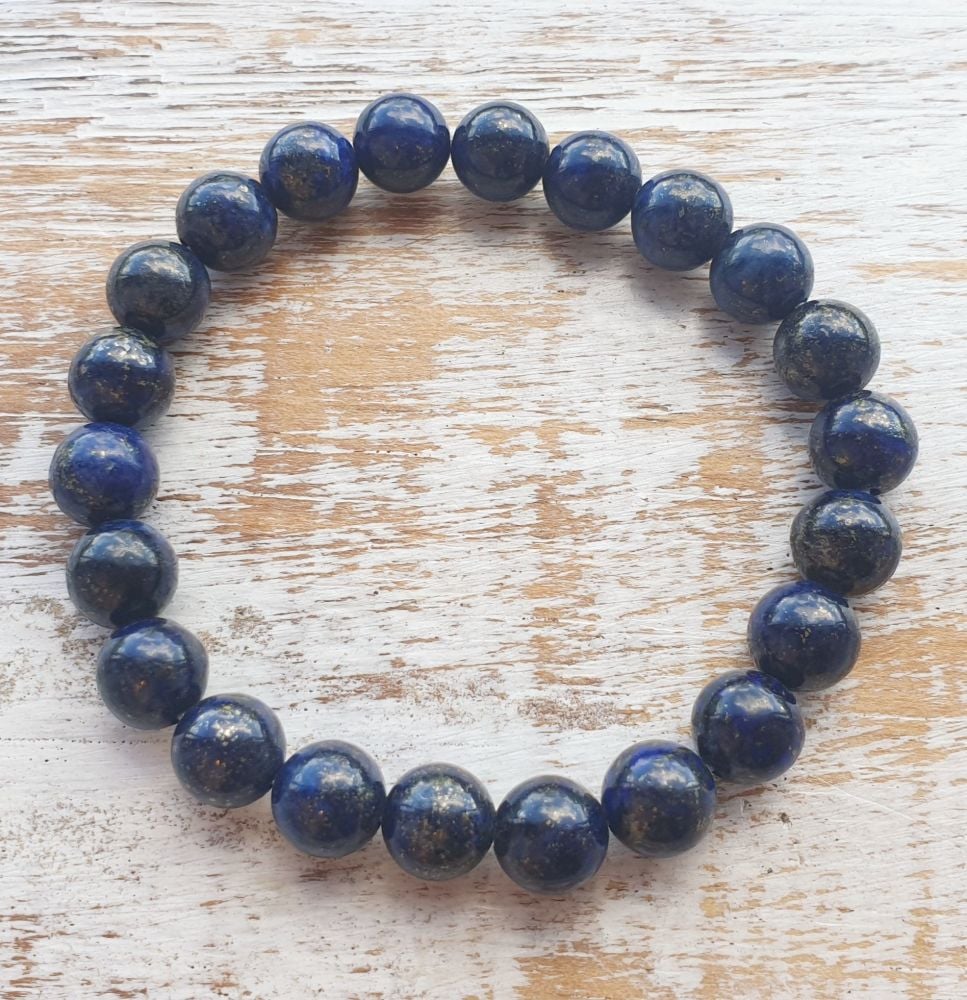 A + Lapis Lazuli Gemstone Bracelet