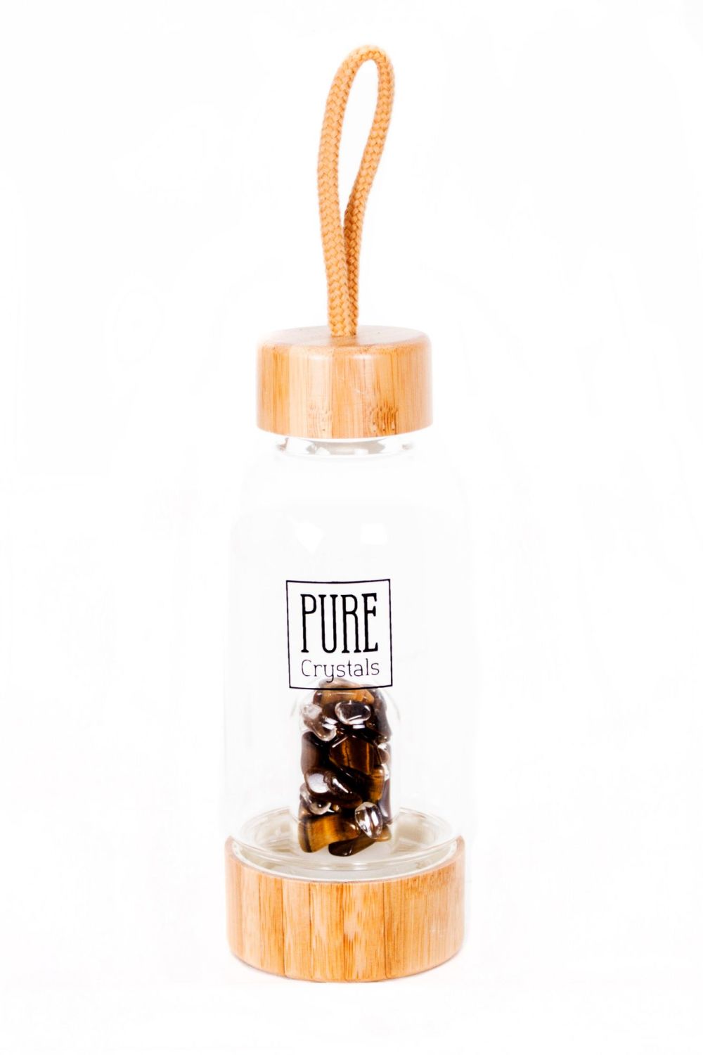 PRE-ORDER Crystal Infusion Water Bottle With Pod ~ TIGERS EYE ~