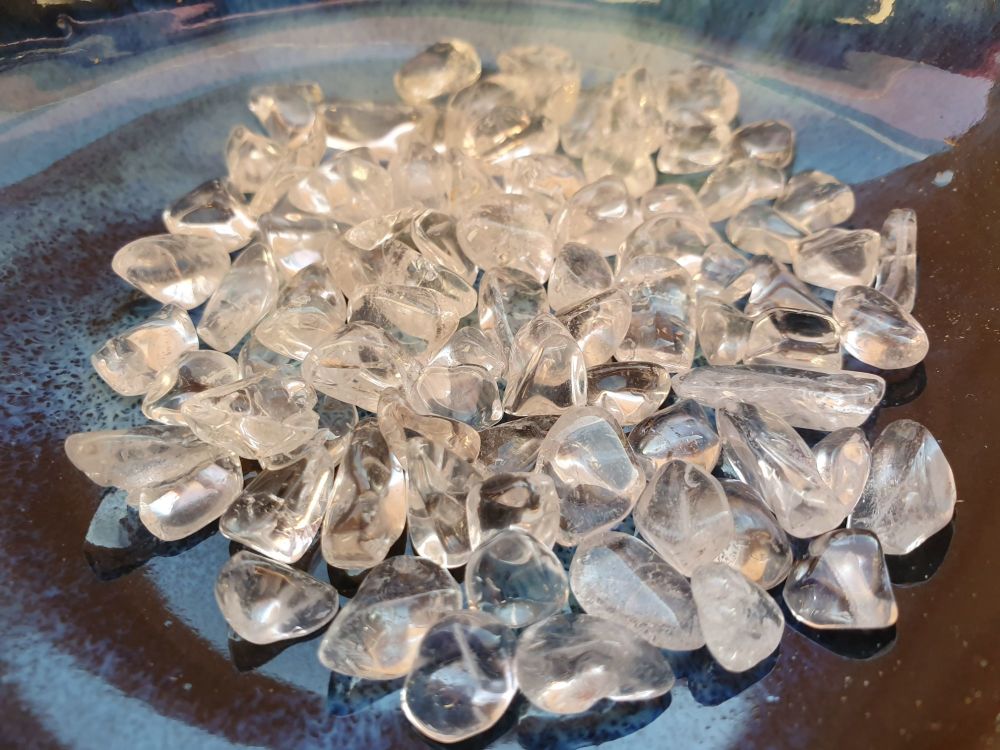 AA Grade Clear Quartz Chipstones for Water Bottle Refills Or General Use