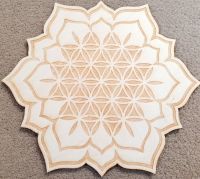 Flower Of Life Mandala Crystal Grid Board 10 inch
