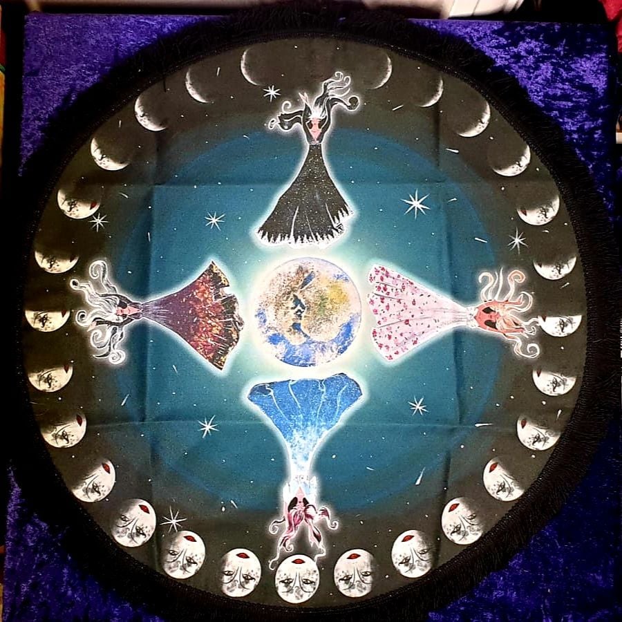 Four Seasons Goddesses Altar Cloth - 45cm