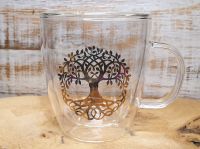 Tree Of Life Double Walled Tea Glass
