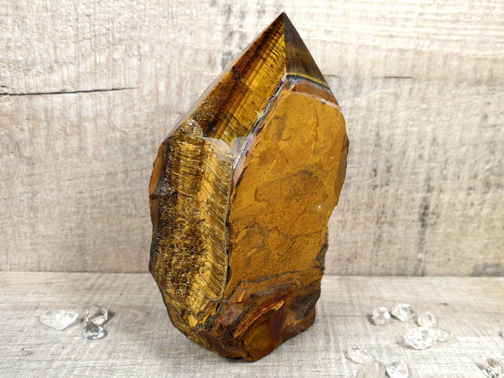 Tigers Eye Part Polished Point 3