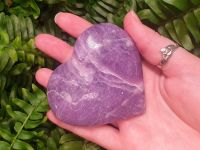 Relax and Unwind Lepidolite Heart (3)