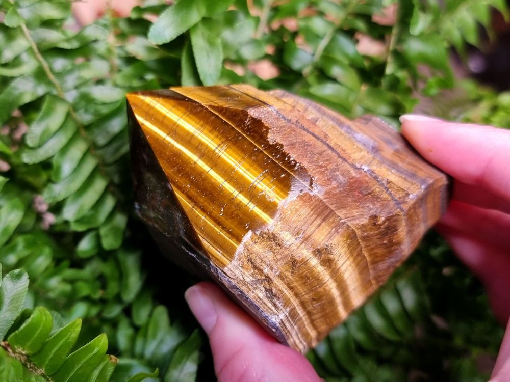 Tigers Eye Part Polished Point 2
