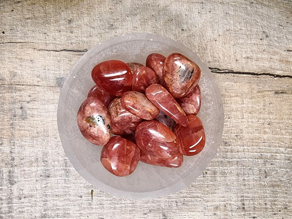 Rhodochrosite Tumblestone - Gemmy High Grade