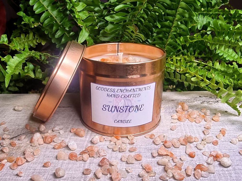 Sunstone - Crystal Candle