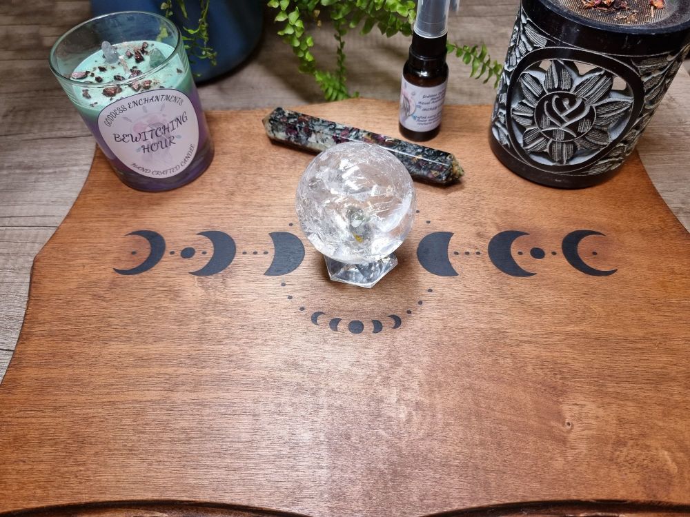 Hand Crafted Altar Table/Base Moon Phases