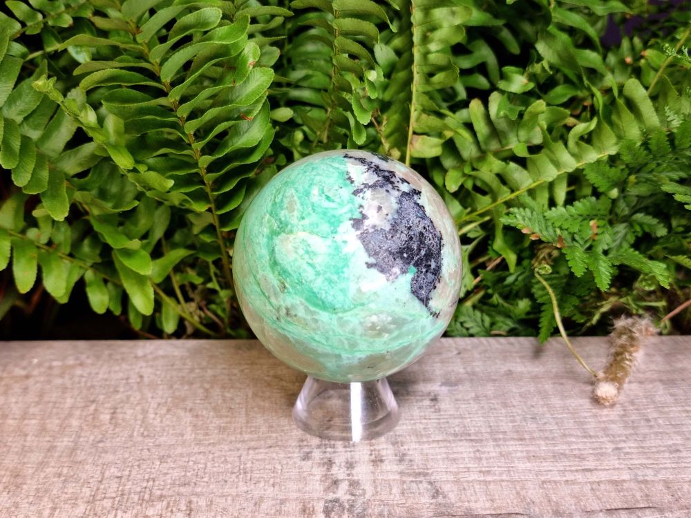 Green Moonstone Sphere 1