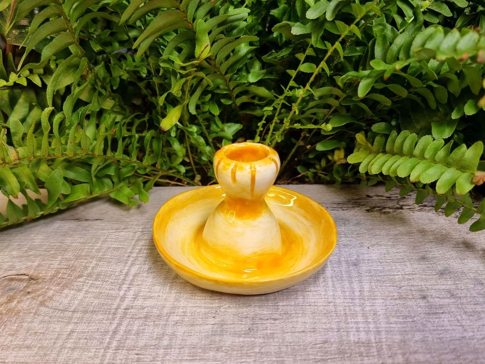 Candle Holder - Yellow