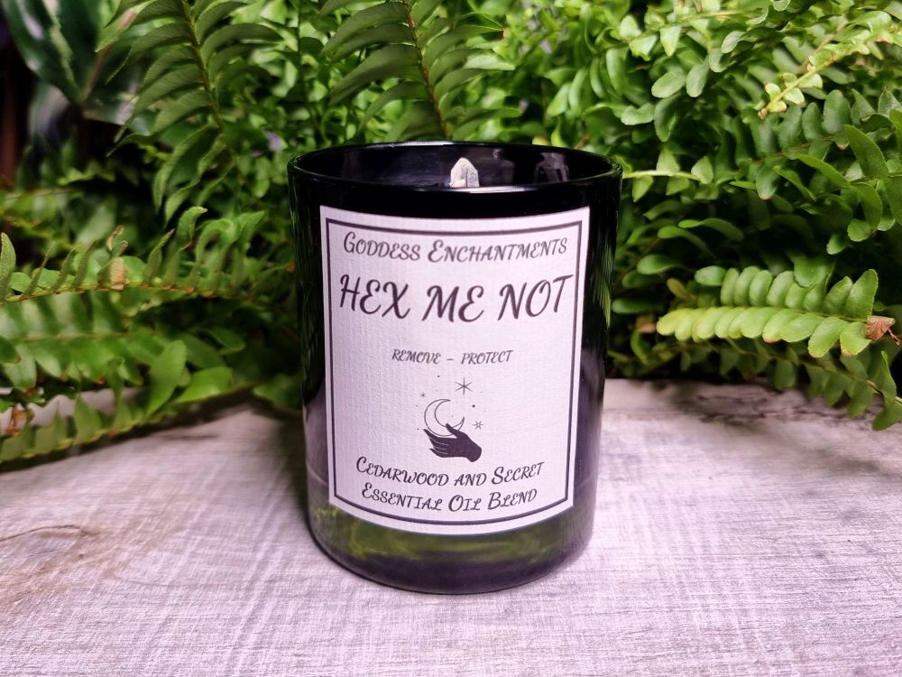  * Hex Me Not Altar & Ritual Jar Candle ~ Organic and Natural