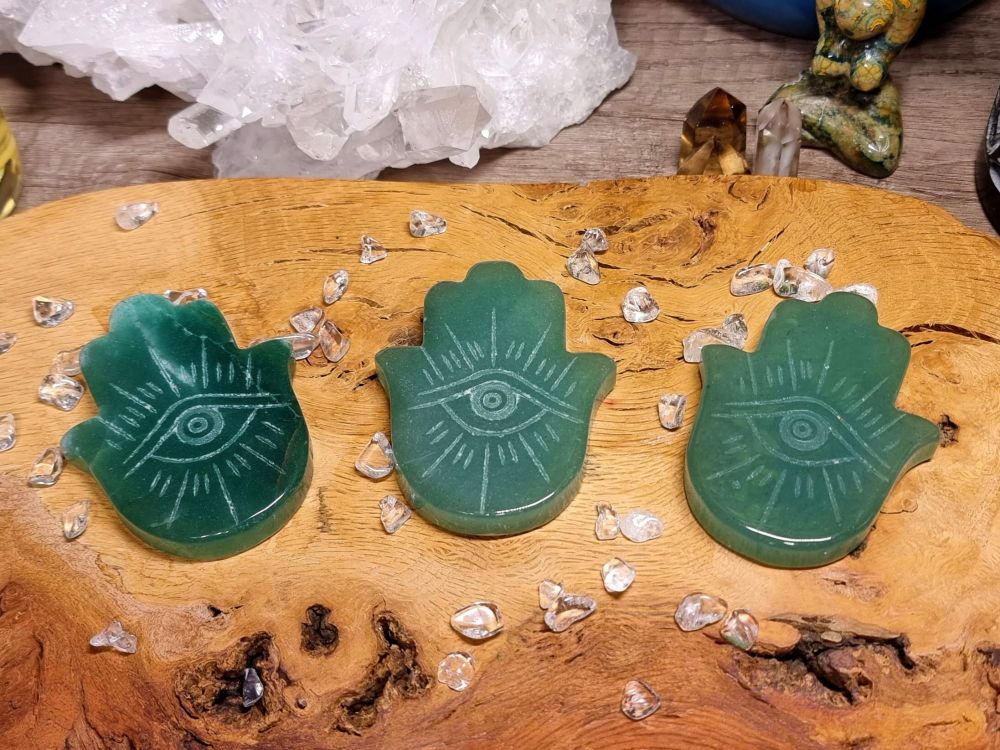Hamsa Hand Aventurine - Bless & Protect