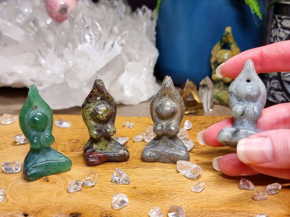 Mini Goddess Crystal Carvings - Choice Of Crystal
