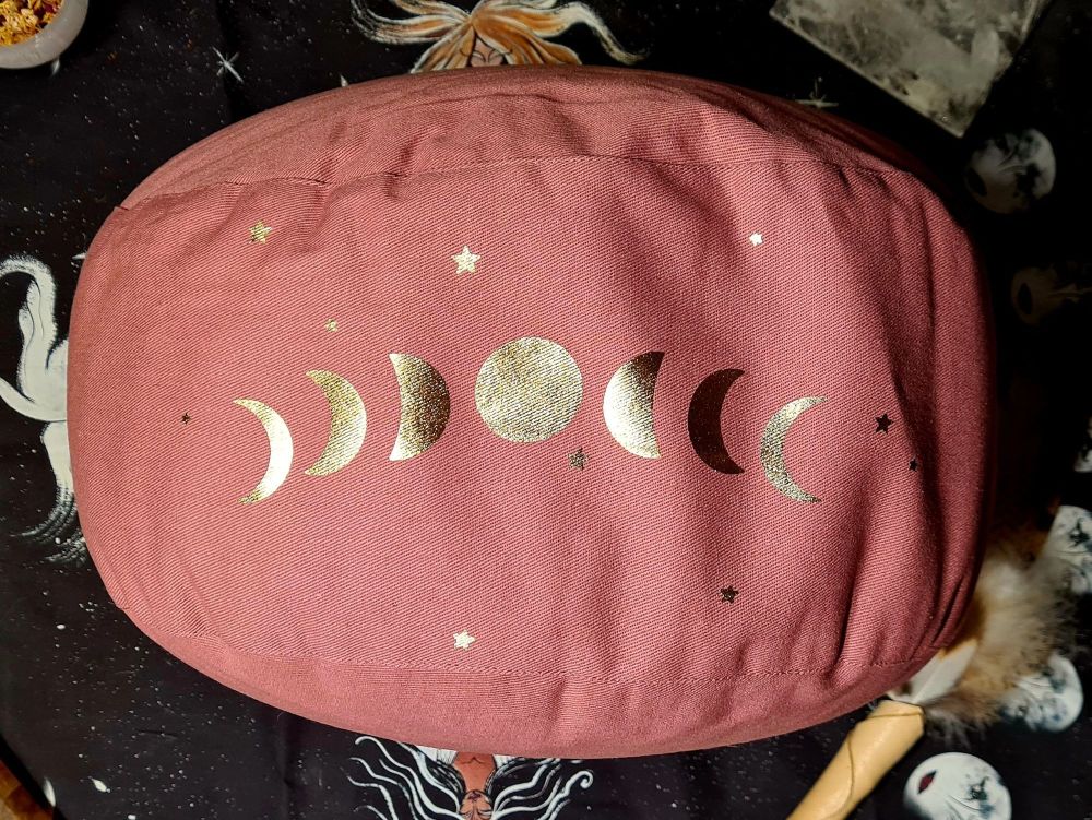 Moon Phase Organic Meditation Cushion