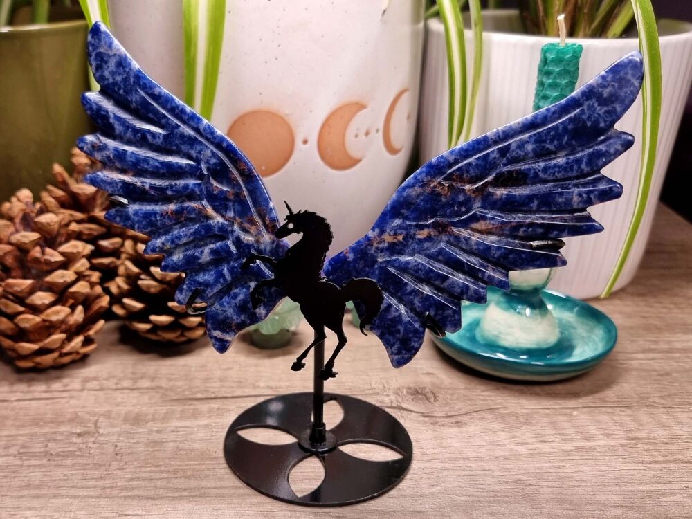 Blue Sodalite Pegasus - Animal Guide - Spiritual Development, Messages From Source, Inner Warrior Connection (1)