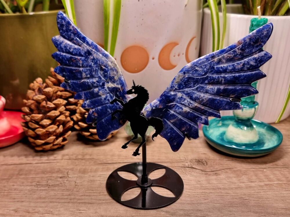 Blue Sodalite Pegasus - Animal Guide - Spiritual Development, Messages From Source, Inner Warrior Connection (2)