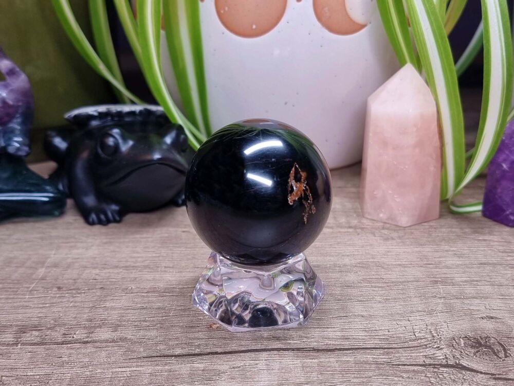 Black Tourmaline Sphere (1) - Ultimate Protection