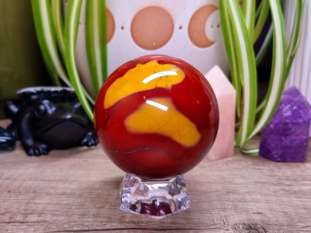 Mookaite Sphere (2) - Connect with the Goddess and See the Beauty in Life