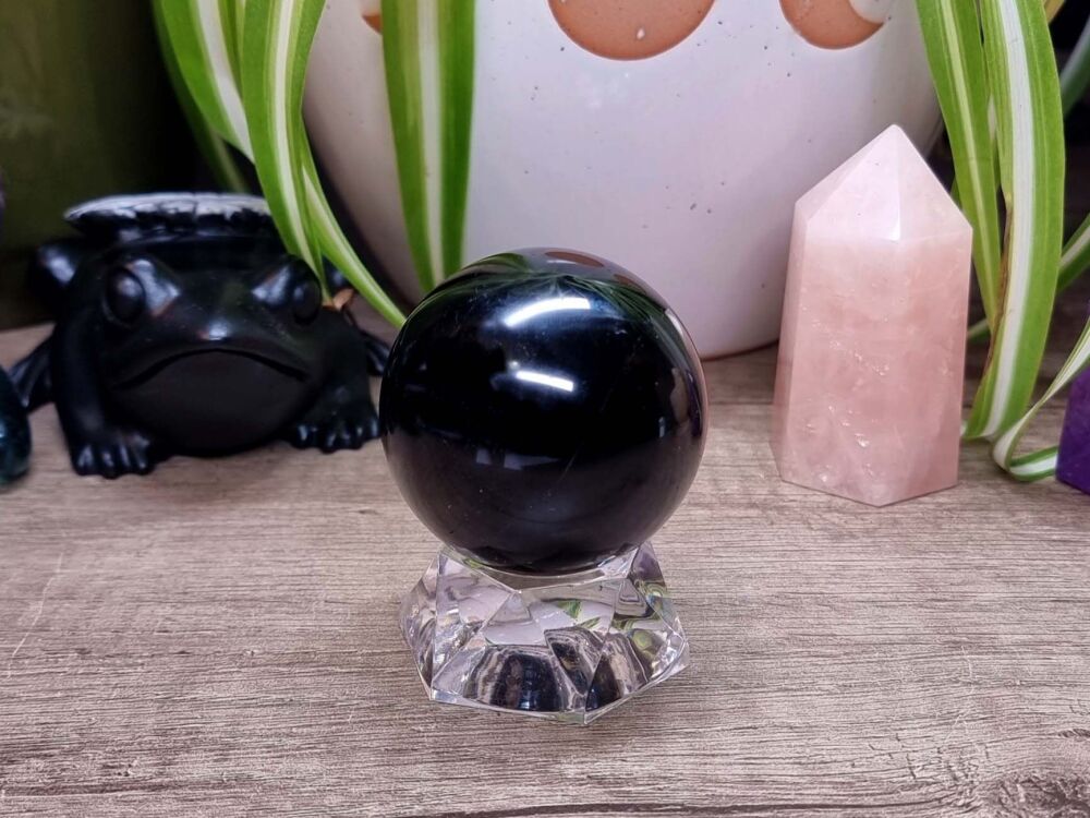 Black Tourmaline Sphere (2) - Ultimate Protection