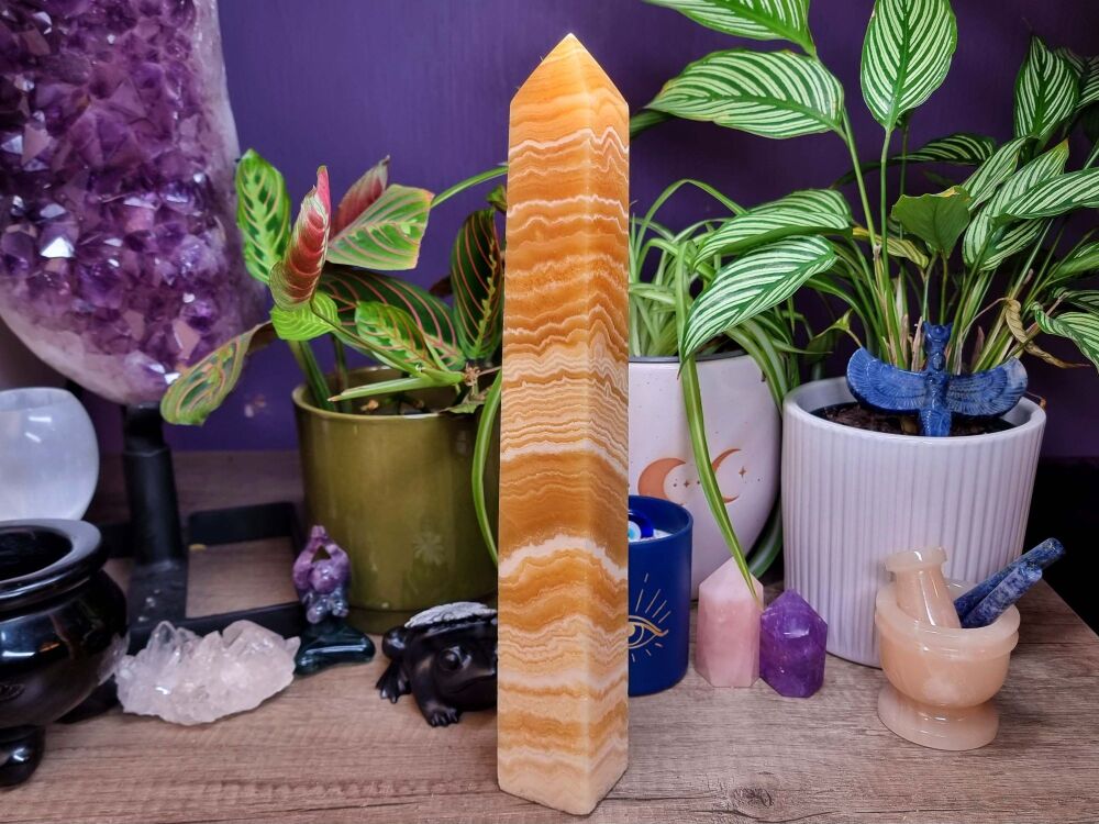 Orange Calcite Tower - Was &pound;60 (40%off)