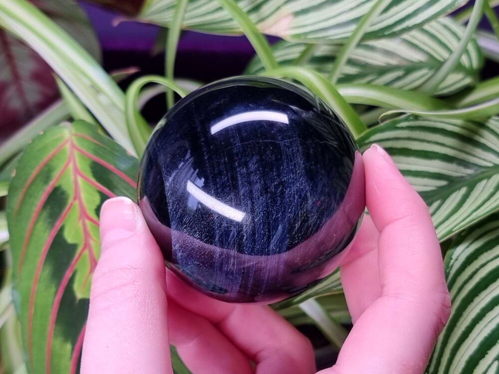 Blue Tigers Eye Sphere (1) - Intuition and Challenges
