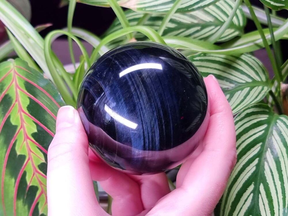 Blue Tigers Eye Sphere (2) - Intuition and Challenges