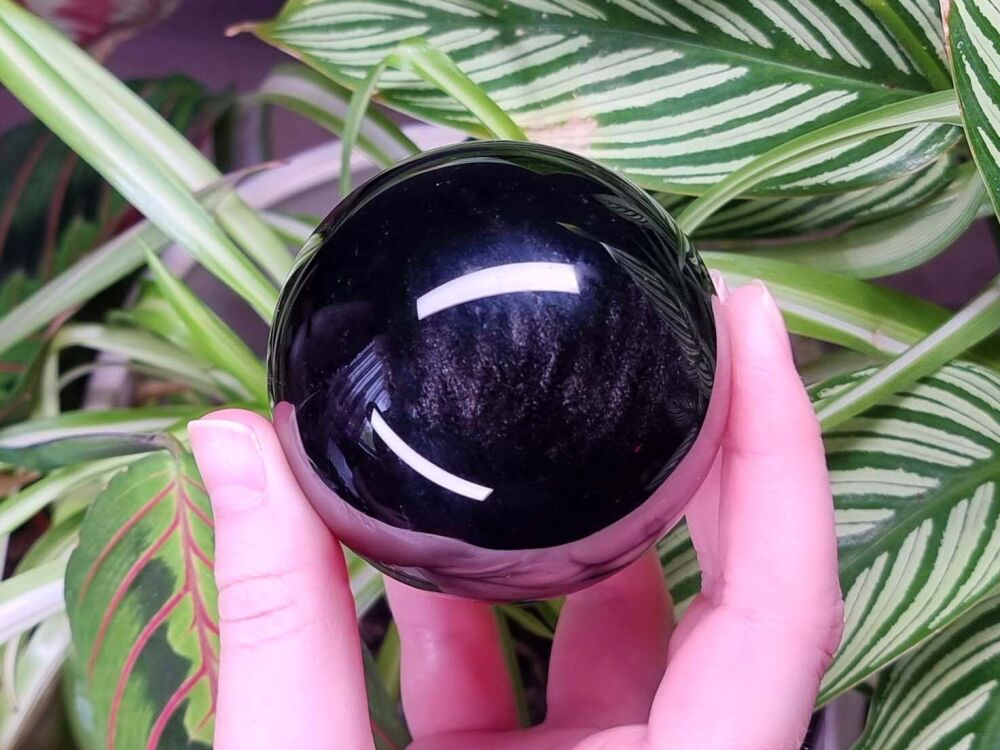 Golden Obsidian Sphere (3)