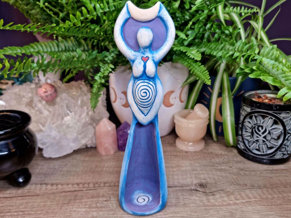 Crescent Moon Goddess Statue