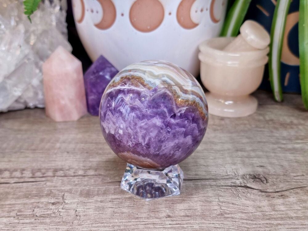 Amethyst and Agate Sphere (1)