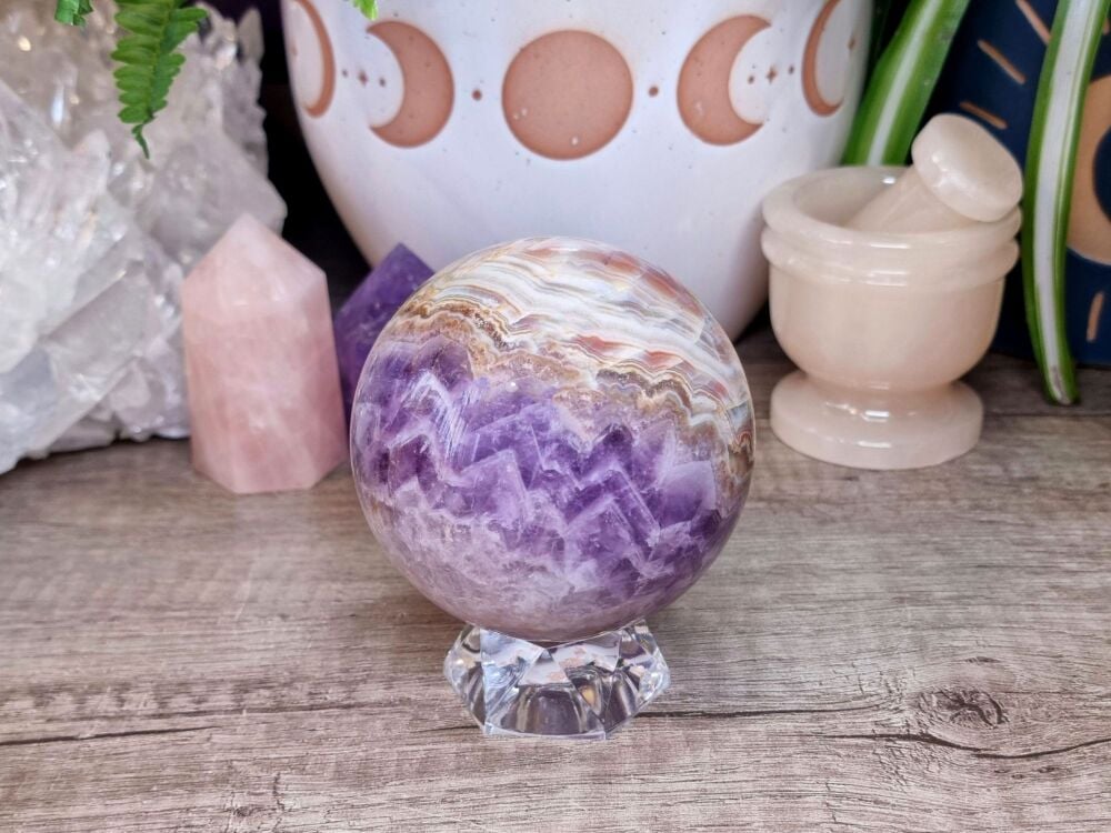 Amethyst and Agate Sphere (3)