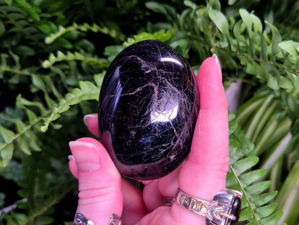 Black Tourmaline Palmstone (1) - Ultimate Protection