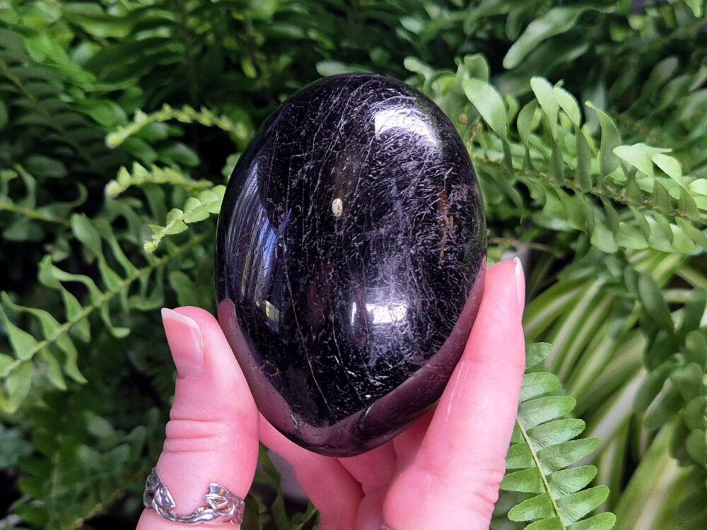 Black Tourmaline Palmstone (3) - Ultimate Protection